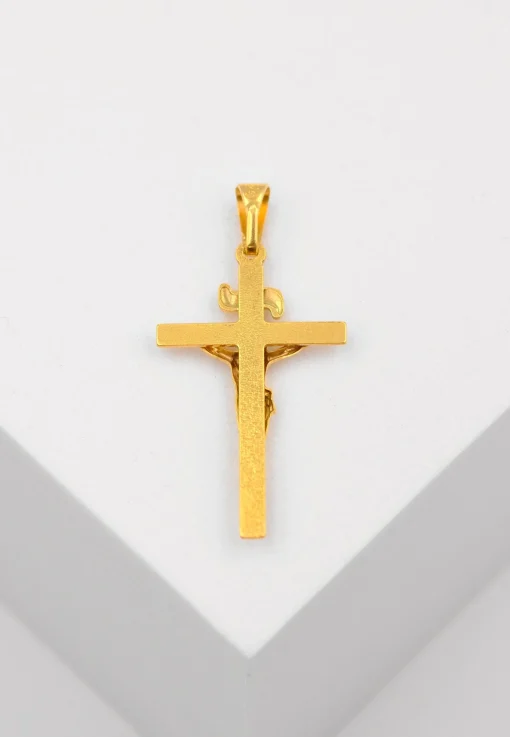 Anhänger Kreuz Gelbgold 750, 31x15mm
