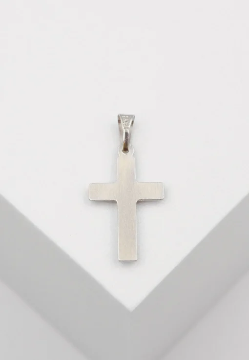 Anhänger Kreuz Weissgold 750, 25x12mm