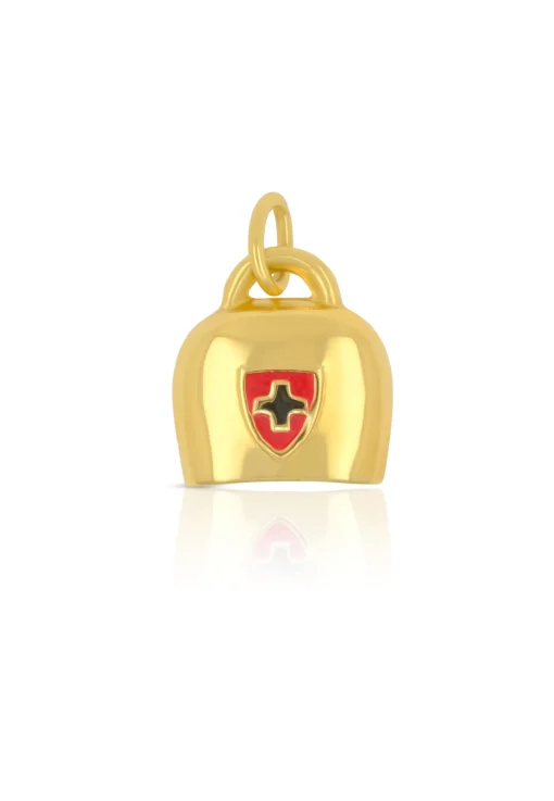 Anhänger Kuhglocke Gelbgold 750, 16x11mm