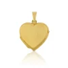 Anhänger Medaillon Herz Gelbgold 750, 22x17mm