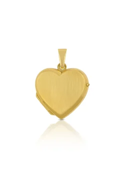 Anhänger Medaillon Herz Gelbgold 750, 22x17mm