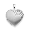 Anhänger Medaillon Herz Silber 925, 27x22mm
