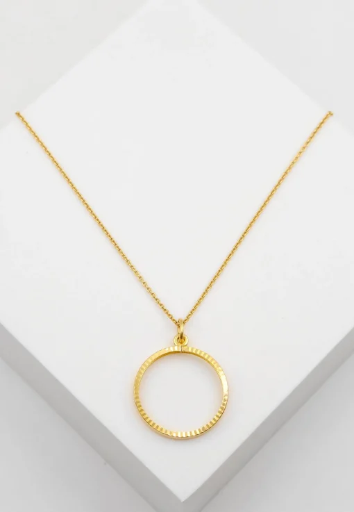 Anhänger Münzfassung Gelbgold 750, 30x22mm