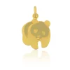 Anhänger Pandabär Gelbgold 750, 19 x 13mm