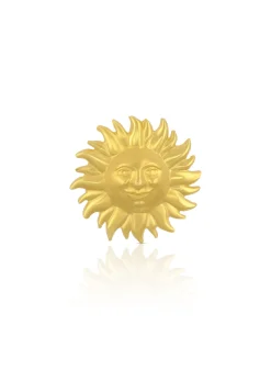 Anhänger Sonne Gelbgold 750, 16x16mm