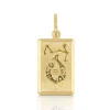 Anhänger Sternzeichen Fische Gelbgold 750, 20x9mm