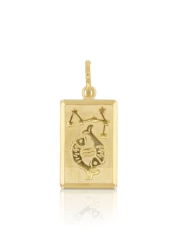 Anhänger Sternzeichen Fische Gelbgold 750, 20x9mm