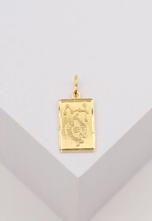 Anhänger Sternzeichen Fische Gelbgold 750, 20x9mm