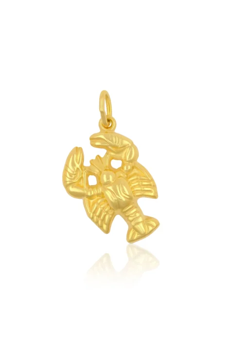 Anhänger Sternzeichen Krebs Gelbgold 750, 22x14mm