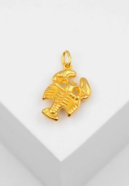 Anhänger Sternzeichen Krebs Gelbgold 750, 22x14mm