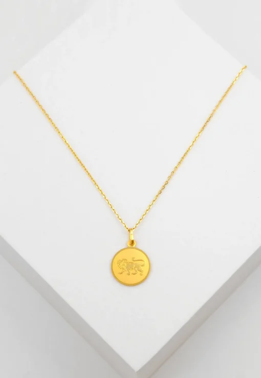 Anhänger Sternzeichen Löwe Gelbgold 750, 19x12mm