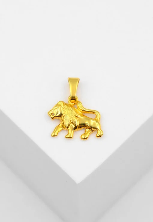 Anhänger Sternzeichen Löwe Gelbgold 750, 16x12mm