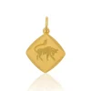 Anhänger Sternzeichen Stier Gelbgold 750, 19x13mm