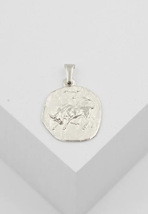 Anhänger Sternzeichen Stier Weissgold 750, 16x22mm