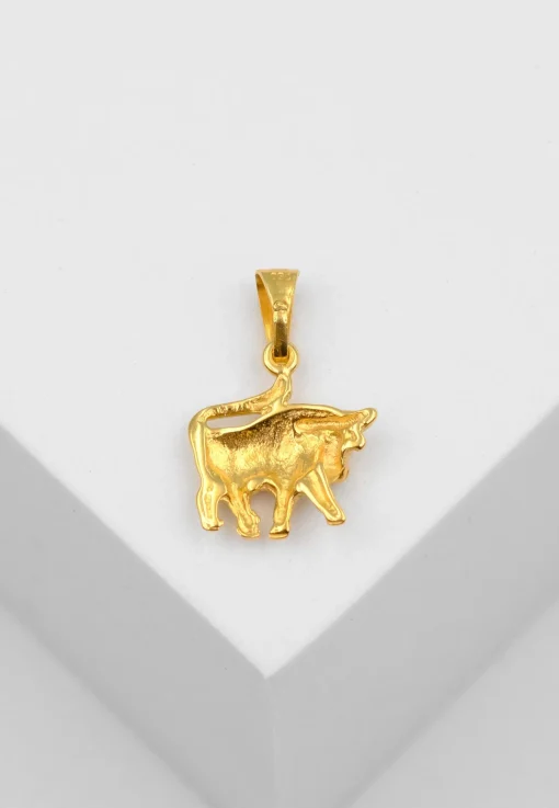 Anhänger Sternzeichen Stier Gelbgold 750, 18x17mm