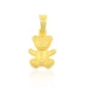 Anhänger Teddybär Gelbgold 750, 19x10mm