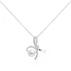 Anhänger Weissgold 750 Süsswasserperle 5.5-6mm  Diamant 0.05ct.