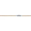 Armband Bicolor Rot-/Weissgold 750 Brillanten 0.15ct. 19cm
