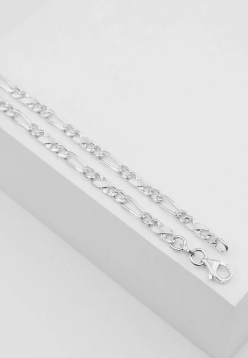 Armband Bracelet Carrera/Figaro Weissgold 750, 19cm, 3.5mm
