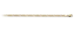 Armband Figaro Gelbgold 750, 2.9mm, 19cm