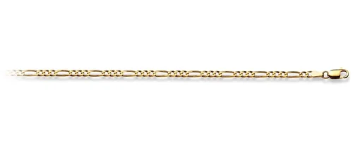 Armband Figaro Gelbgold 750, 2.9mm, 19cm