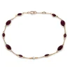 Armband 750/18K Rotgold Diamant 0.05ct. Rubin 4.45ct.