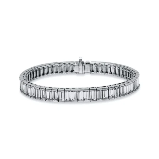 Armband 750/18K Weissgold Diamant 9.48ct. 18 cm
