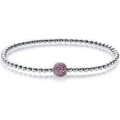 Armband 750/18K Weissgold Safir 1.07ct.