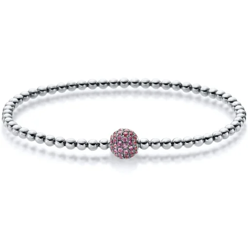 Armband 750/18K Weissgold Safir 1.07ct.