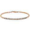 Armband 585/14K Weissgold/Rotgold Diamant 0.55ct.