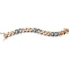 Armband 750/18K Weissgold/Rotgold Diamant 1.72ct.