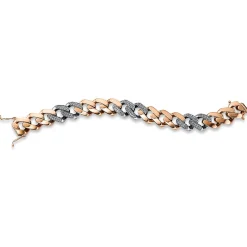 Armband 750/18K Weissgold/Rotgold Diamant 1.72ct.