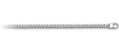 Armband Panzer Silber 925, 3.8mm, 19cm