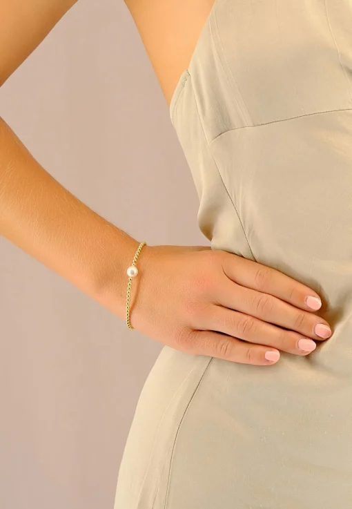 Armband Silber 925 Süsswasserperle 8-8.5mm