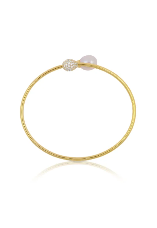 Armband Süsswasserperle 10-11mm Zirkonia