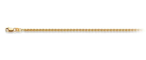 Armband Zopf Gelbgold 750, 2.5mm, 19cm