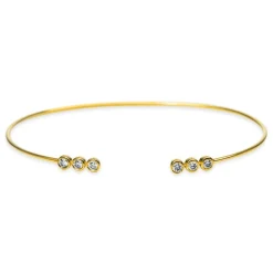 Armreif 750/18K Gelbgold Diamant 0.25ct.