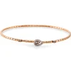 Armreif 750/18K Rotgold Diamant 0.12ct.