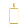 Barrenfassung CS/UBS Gelbgold 750, 25.4x15.3mm