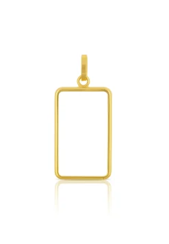 Barrenfassung CS/UBS Gelbgold 750, 25.4x15.3mm