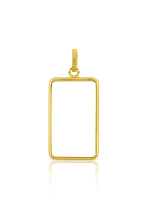 Barrenfassung CS/UBS Gelbgold 750, 25.4x15.3mm