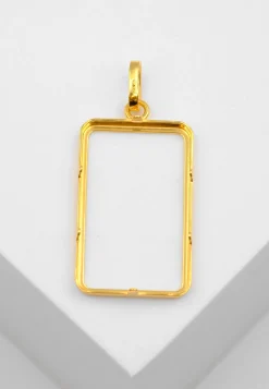 Barrenfassung CS/UBS Gelbgold 750, 25.4x15.3mm