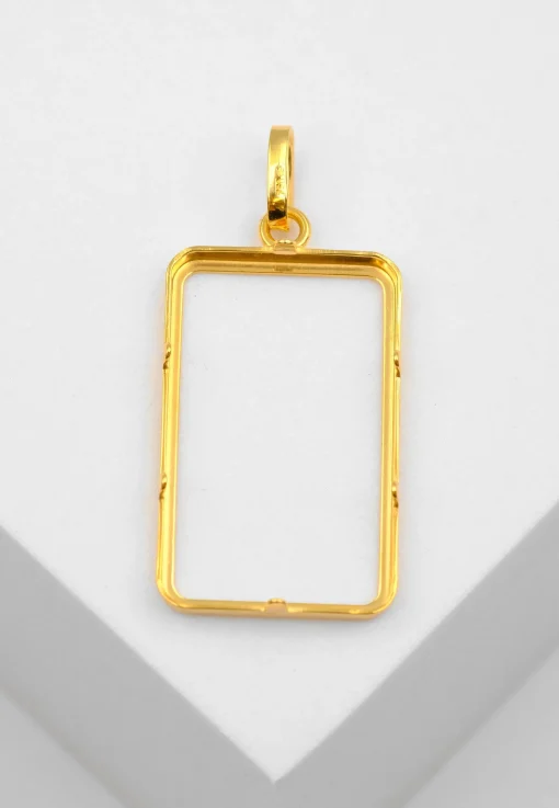Barrenfassung CS/UBS Gelbgold 750, 25.4x15.3mm