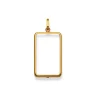 Barrenfassung UBS/CS/LKB/ZKB Gelbgold 750, 24x10mm
