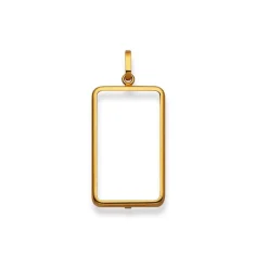Barrenfassung UBS/CS/LKB/ZKB Gelbgold 750, 24x10mm