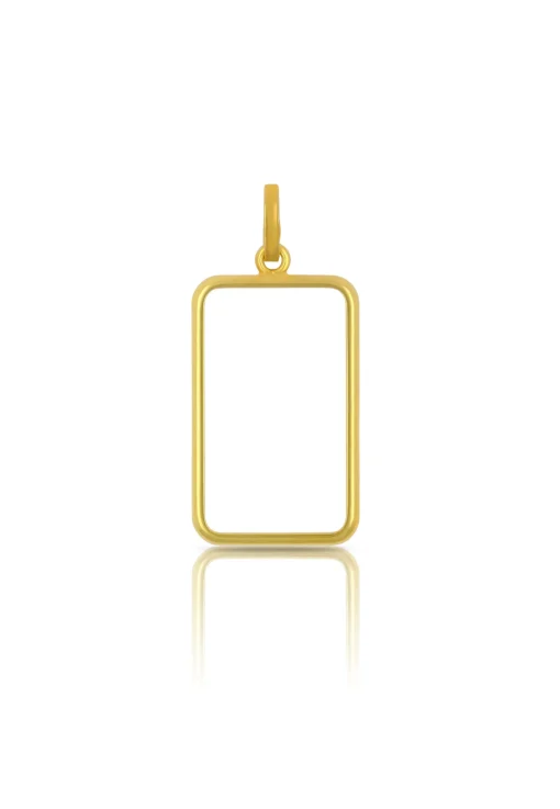 Barrenfassung UBS/CS/LKB/ZKB Gelbgold 750, 19x11.5mm