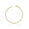 Bracelet Anker Gelbgold 750, 2mm, 19cm