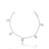 Bracelet Anker Herz Weissgold 750, 2.9mm, 16cm
