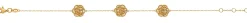 Bracelet Blume 750/18K Gelbgold, 19cm
