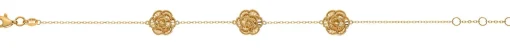 Bracelet Blume 750/18K Gelbgold, 19cm